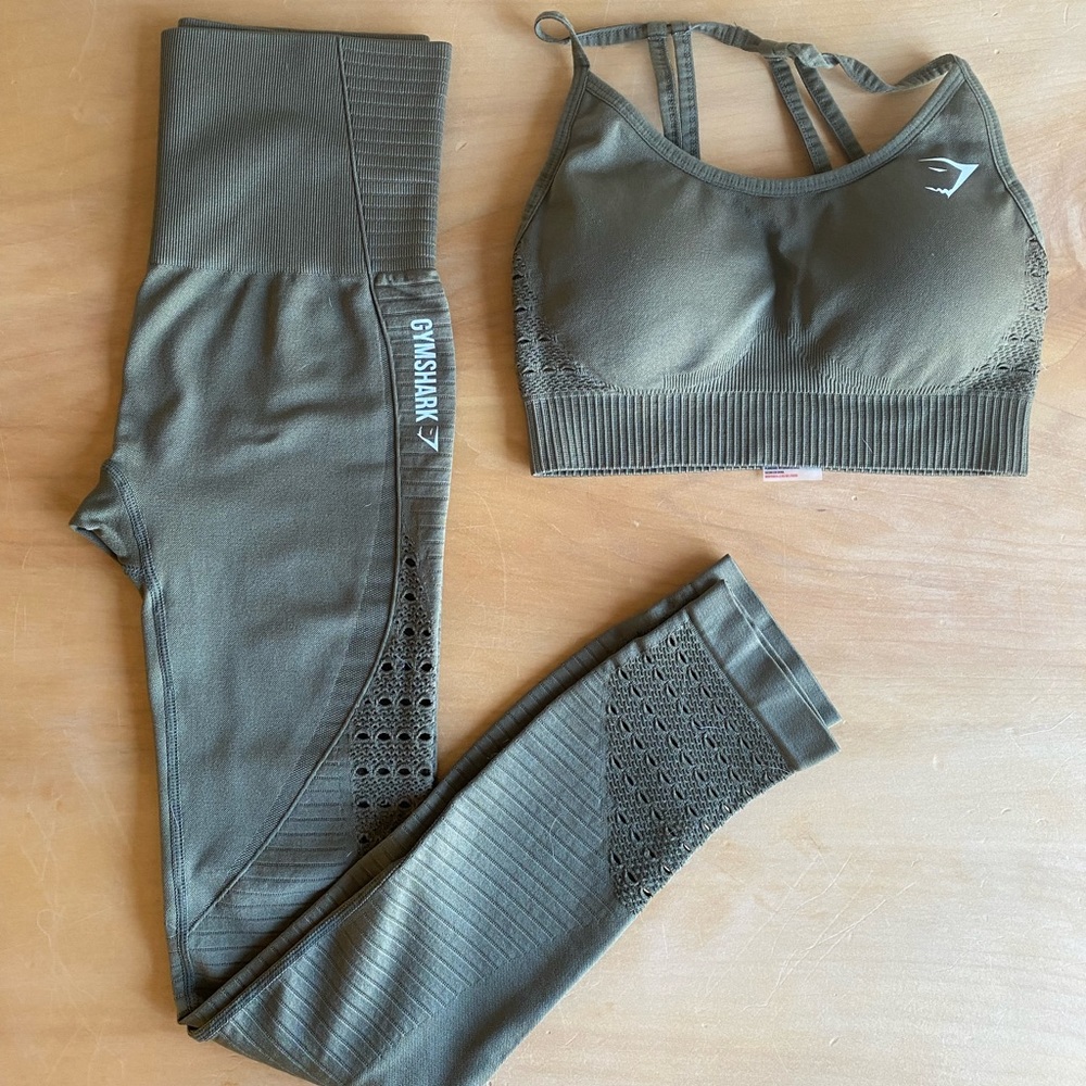 gymshark energy seamless leggings and bra